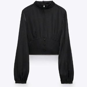 Zara satin blouse